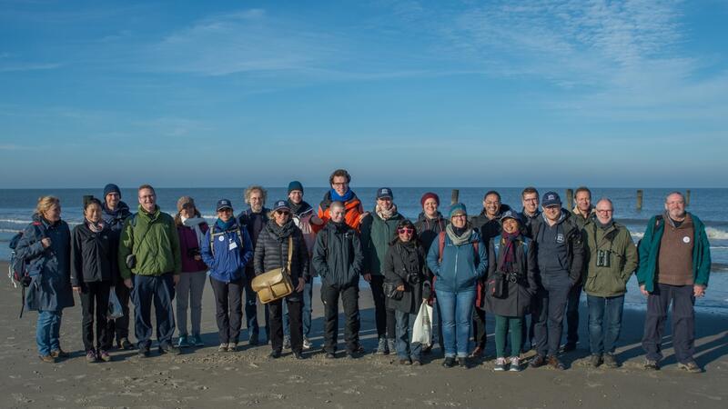 Workshop participants on excursion at the White Dune of Norderney. CWSS/ Joachim Trettin.