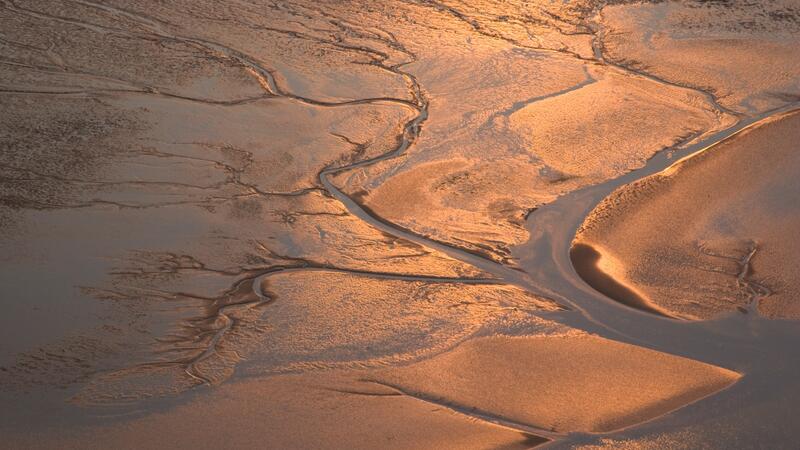 Sunset on tidal creek. CWSS/ Martin Stock.