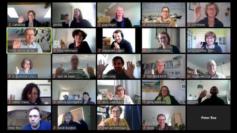 Screenshot of the virtual meeting participants. CWSS.