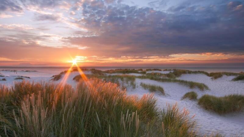 Sunset over dune landscape. © A. Schnabler. Sunset over dune landscape. © A. Schnabler.