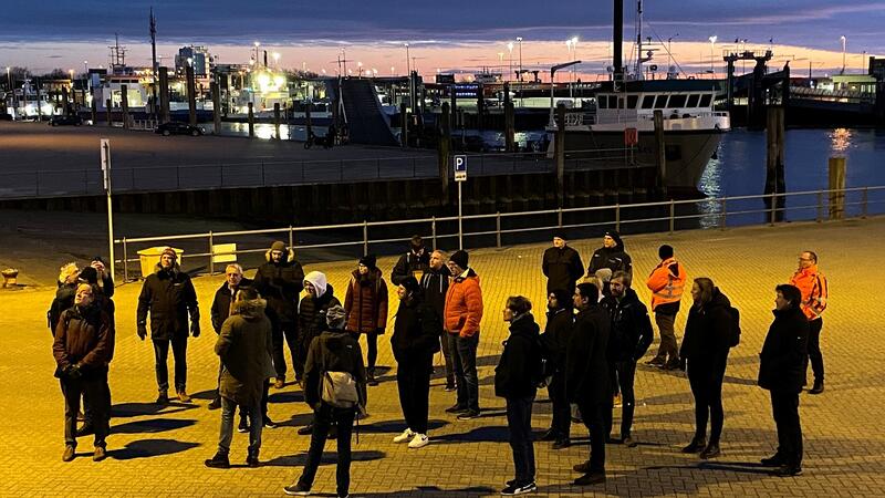 Participants on excursion in Port of Norddeich. CWSS/ Nazzari