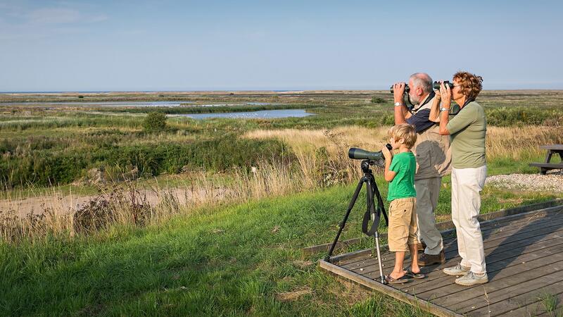 Birdwatching at Norfolk Coast. Norfolk Coast Partnership.